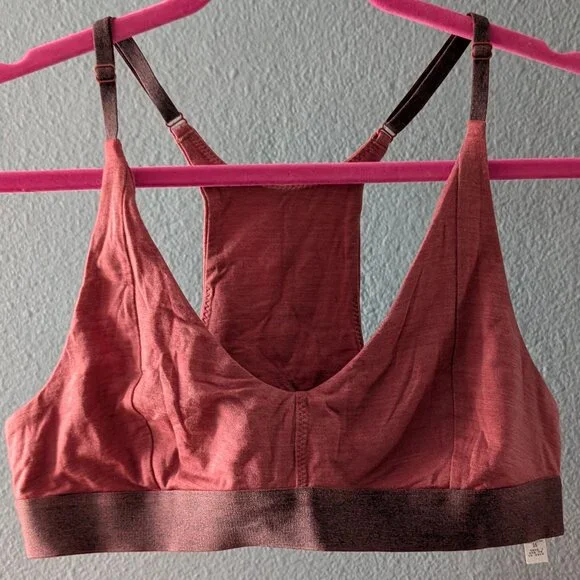 allbirds Trino Triangle Bralette - XL - Hazy Sienna - XL - Picture 3 of 7